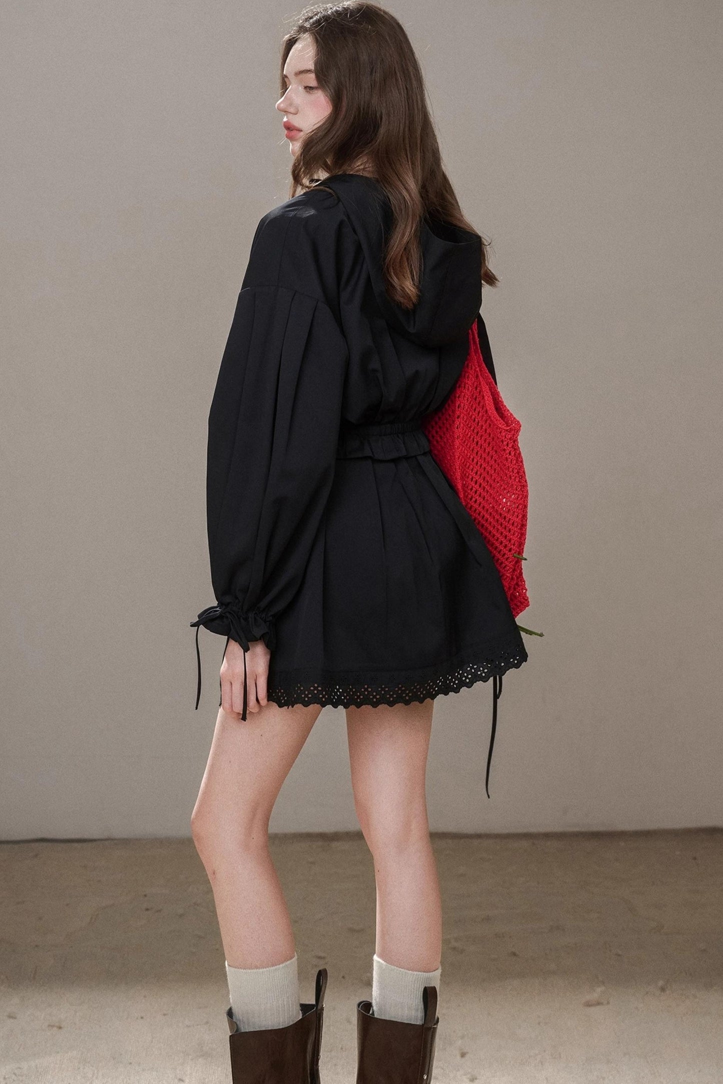 Cotton Trench Coat Set