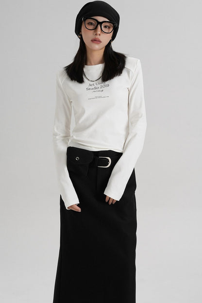 Letter Crew Neck T-Shirt