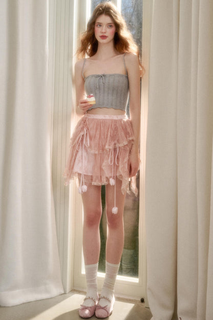 Tulip Lace Bustier Skirt