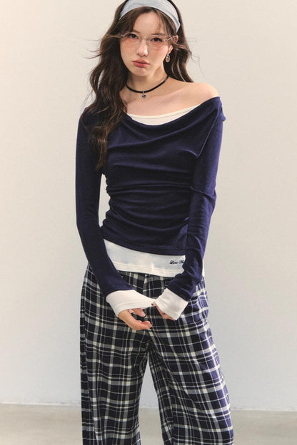 Swing Slim Fit Patchwork T-Shirt