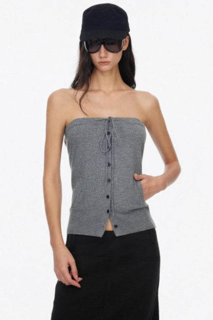 Wool Knit Two Piece Slim Jacket