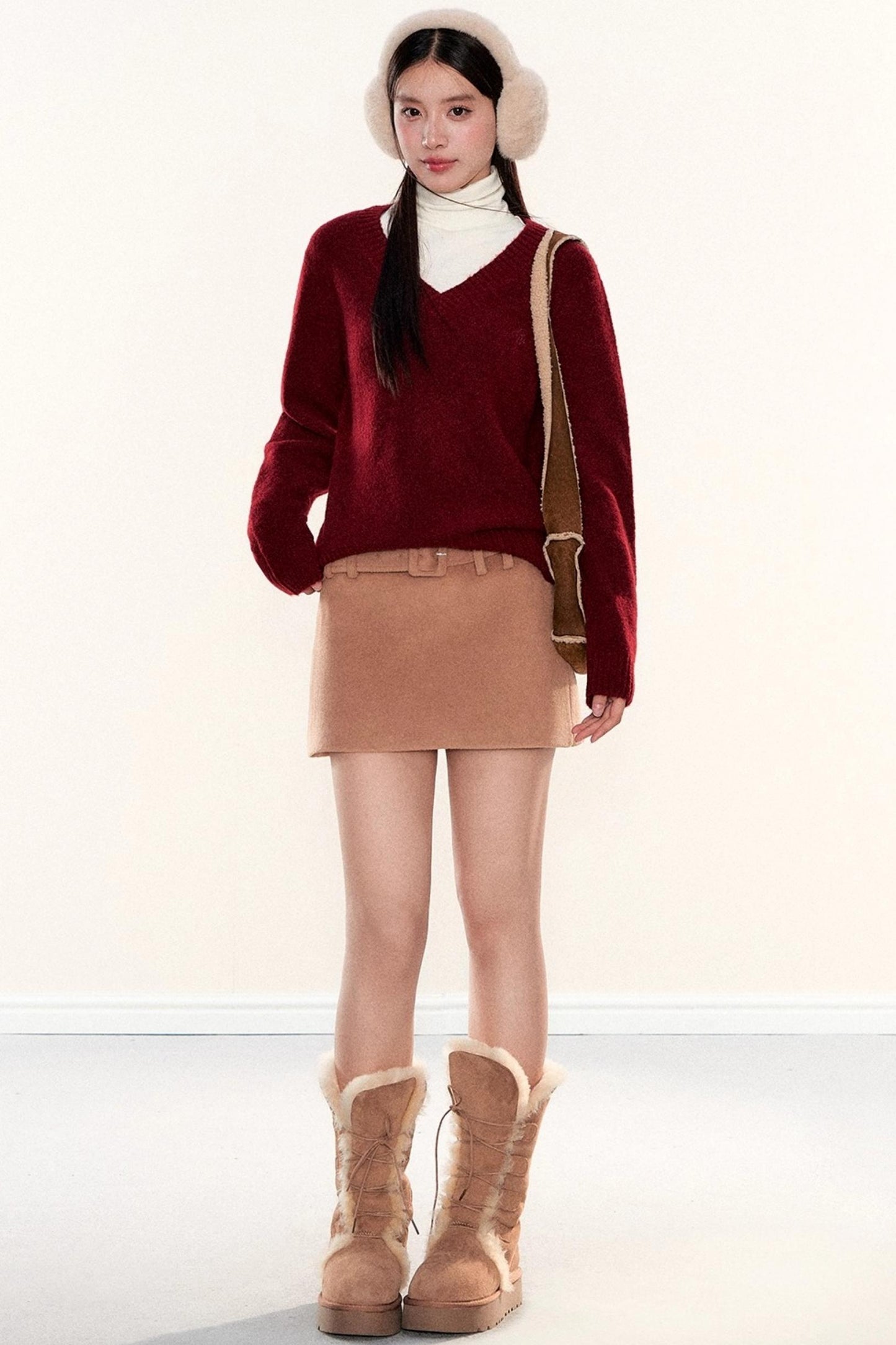 Soft Knit V-Neck Sweater