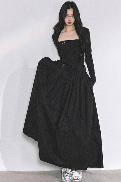 French Slimming Long Dress