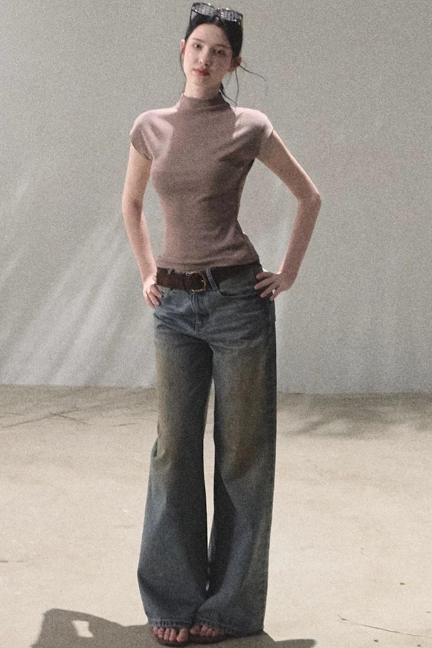 Vintage Hand-Painted Jeans Set