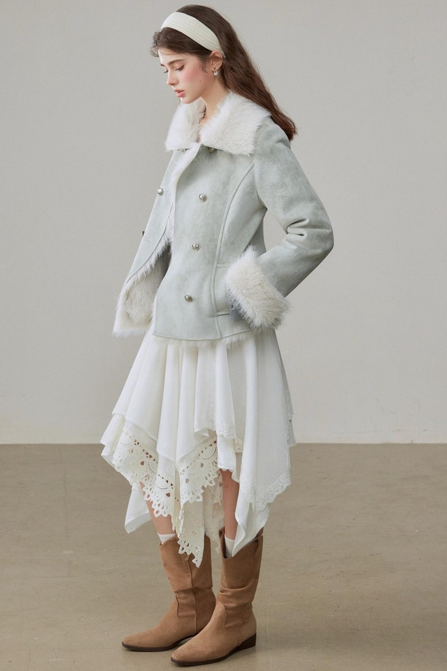 Winter White A-Line Skirt