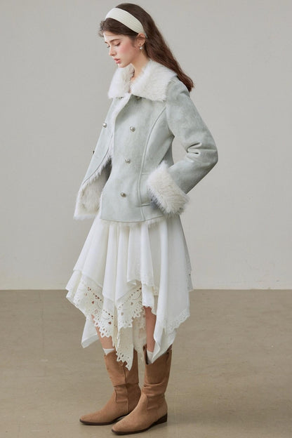 Winter White A-Line Skirt