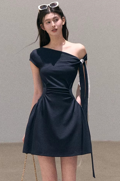 Lyocell Asymmetrical Lace Dress