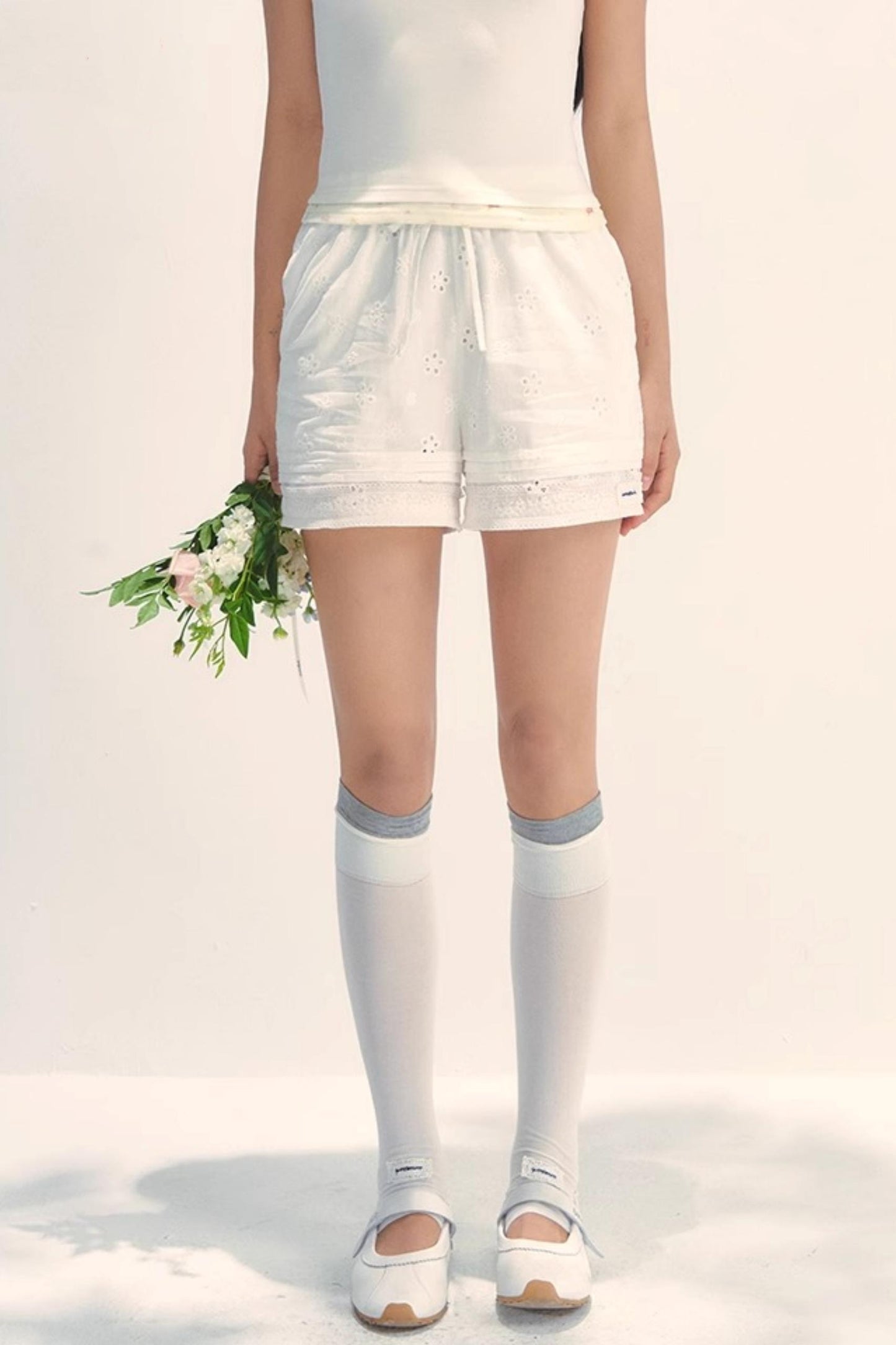 Cozy Embroidered Summer Shorts