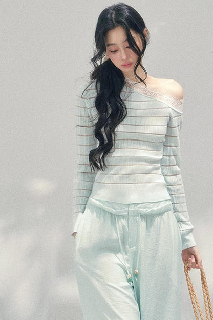 Gentle Glance Knitted Lace Top