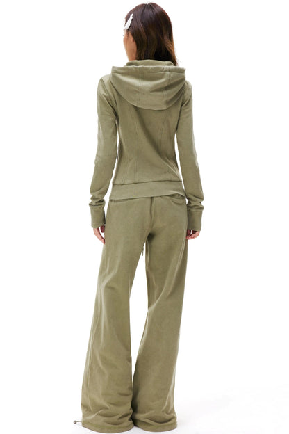 Double-Ended Zipper Jacket & Sweatpants Set-Up