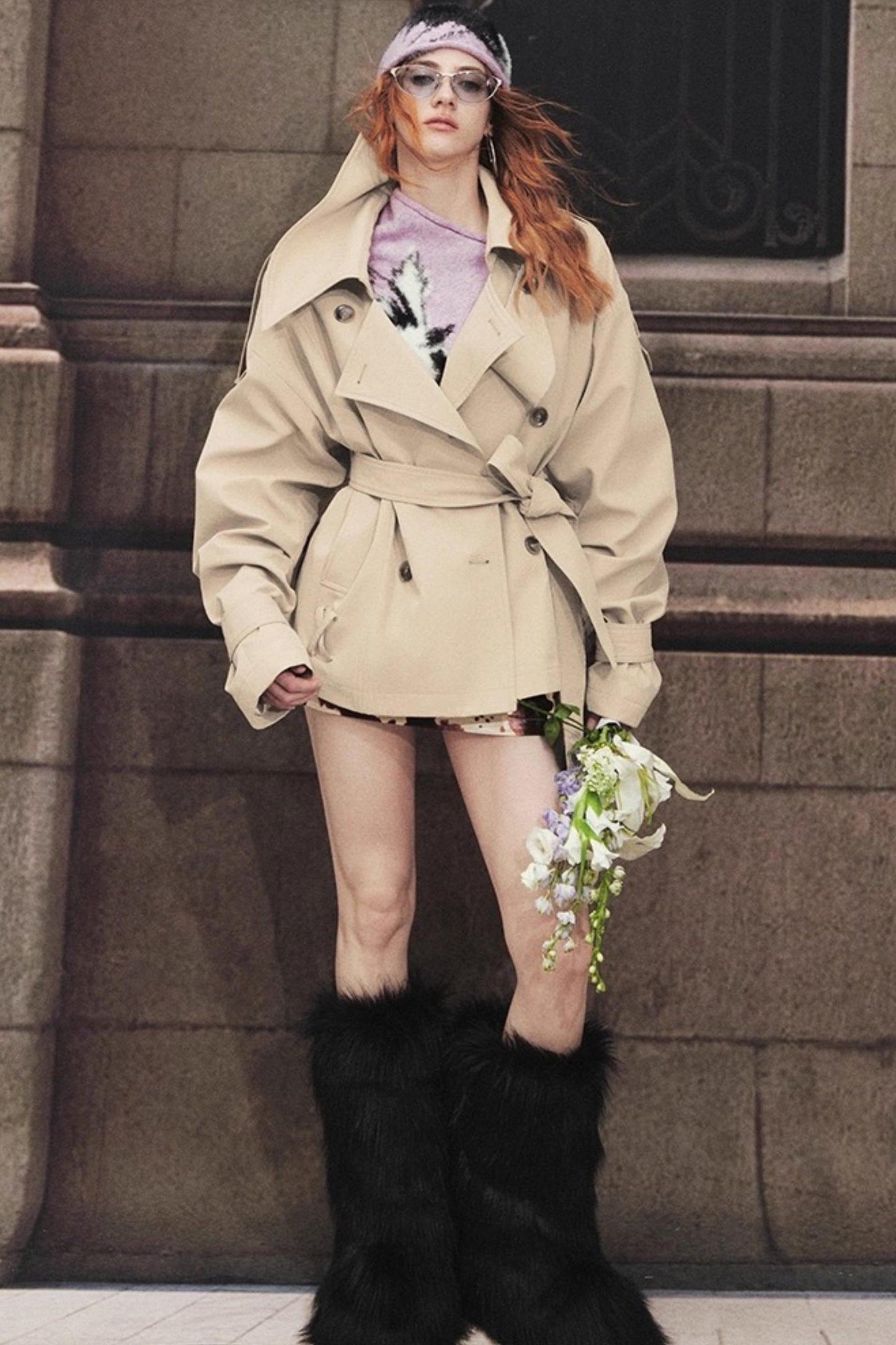 Classic Stand-Up Collar Trench Coat