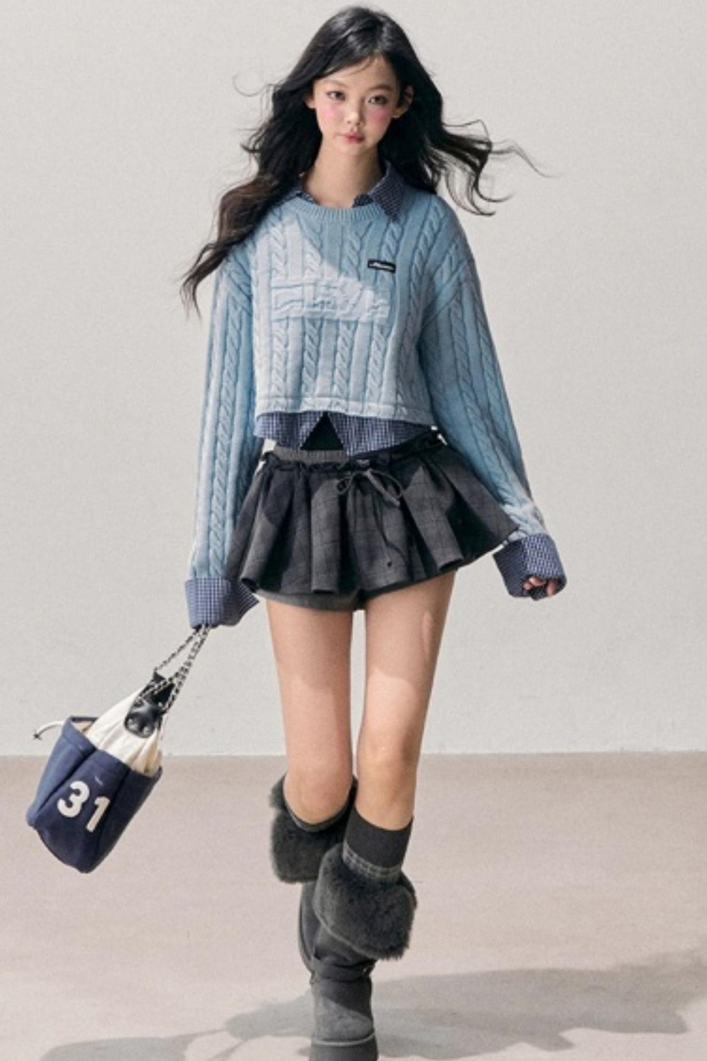 Plaid Annie Waltz Skirt