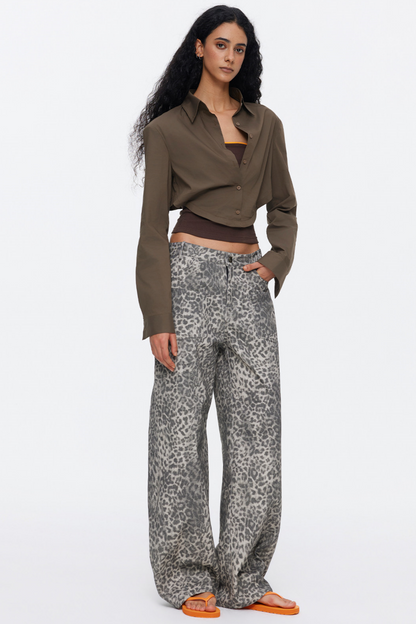 Oversized Contrasting Color Top Set-Up