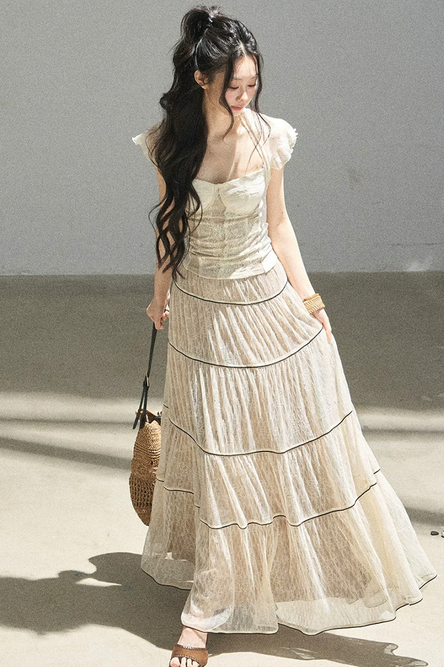 Through the Fog Lace Skirt