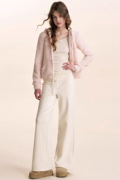 Romantic Lace Wool Pants