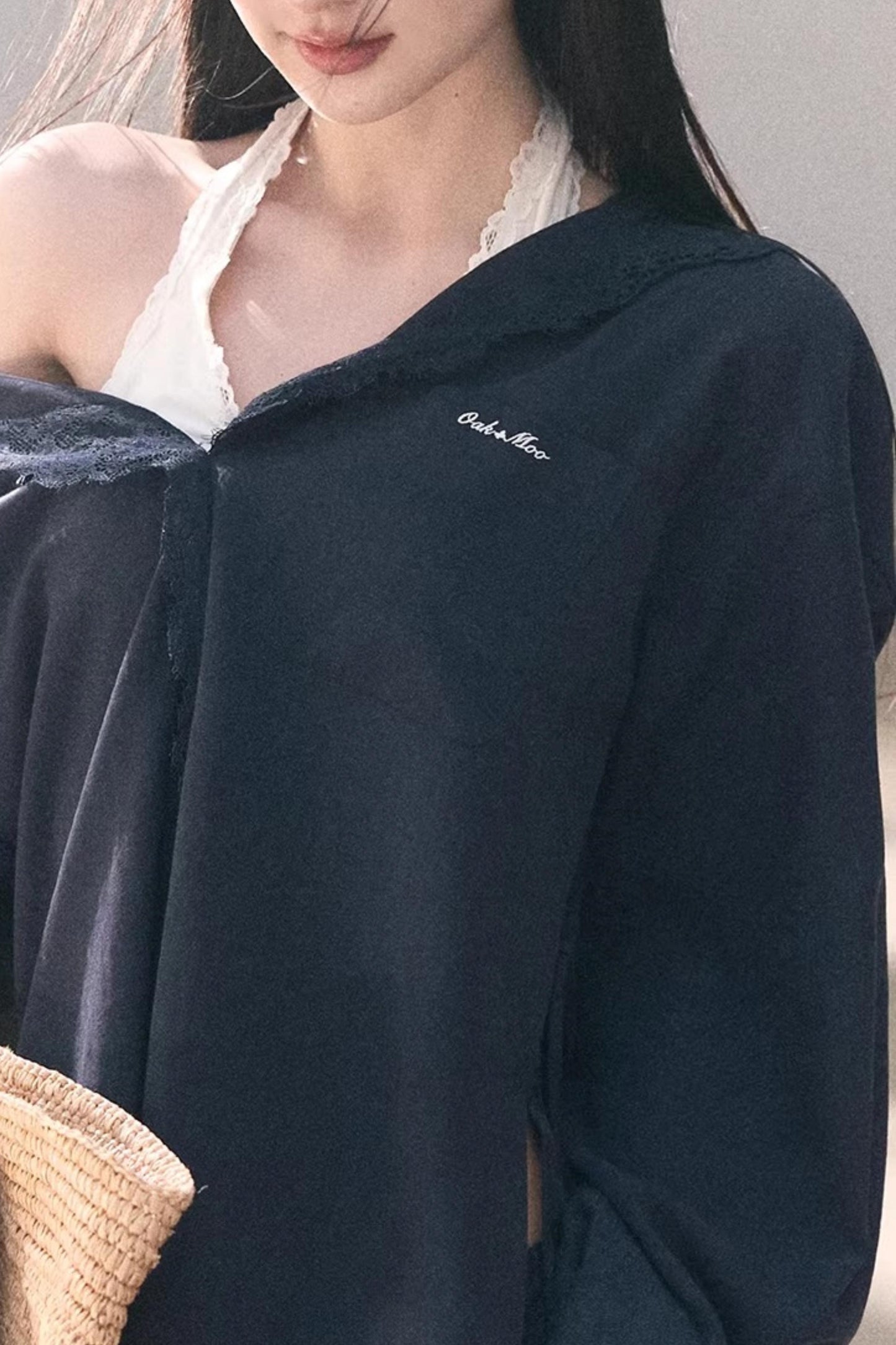 Lace-Trimmed Halter Camisole