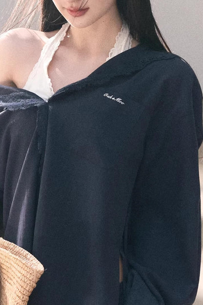 Lace-Trimmed Halter Camisole