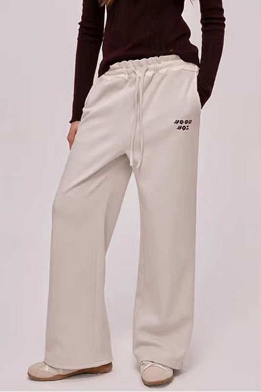 Skin-Friendly Wide-Leg Sweatpants