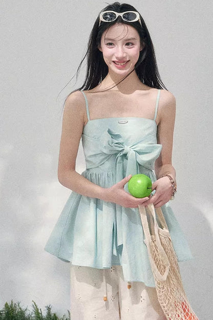 Whisper of Blues Babydoll Top