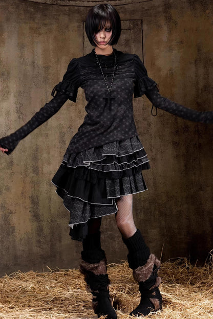 Gestricktes Oberteil im Palast-Stil