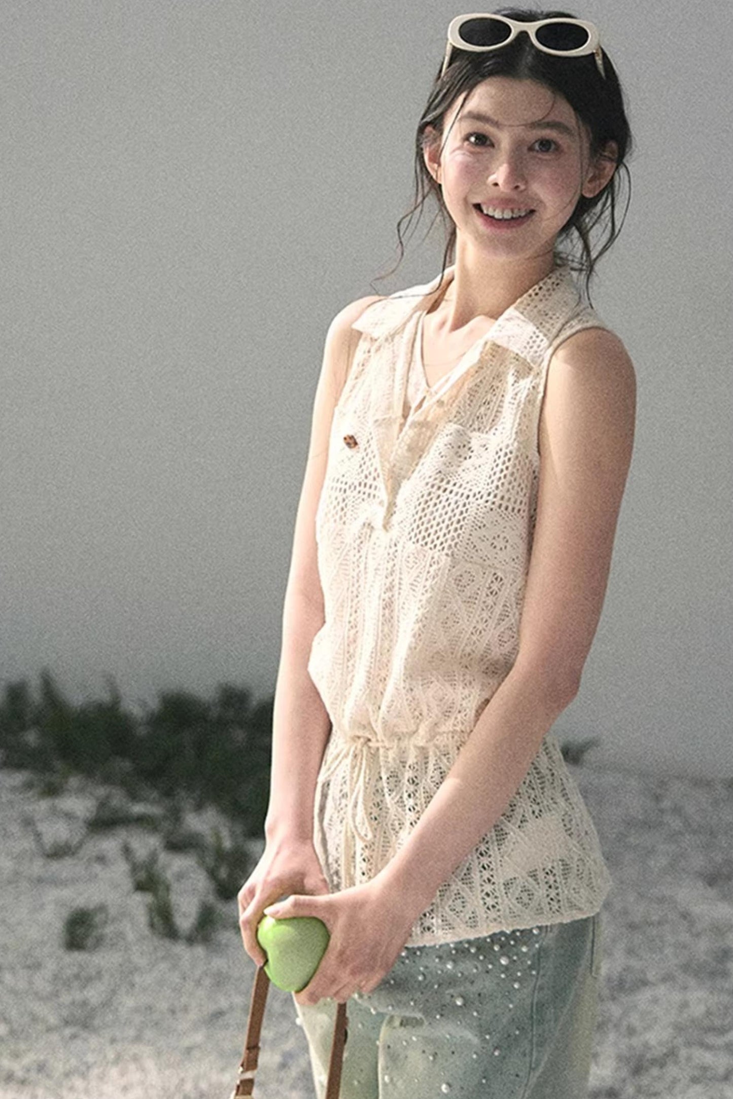 Lace Hollow-Out Summer Top