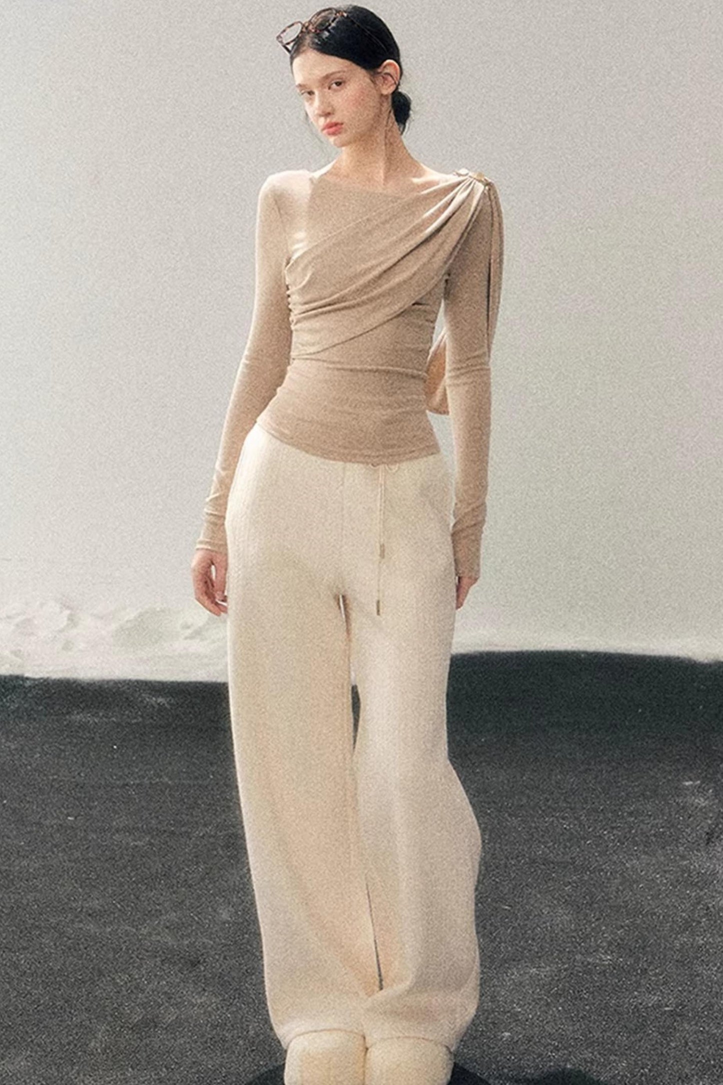 French Ribbon Design Blouse