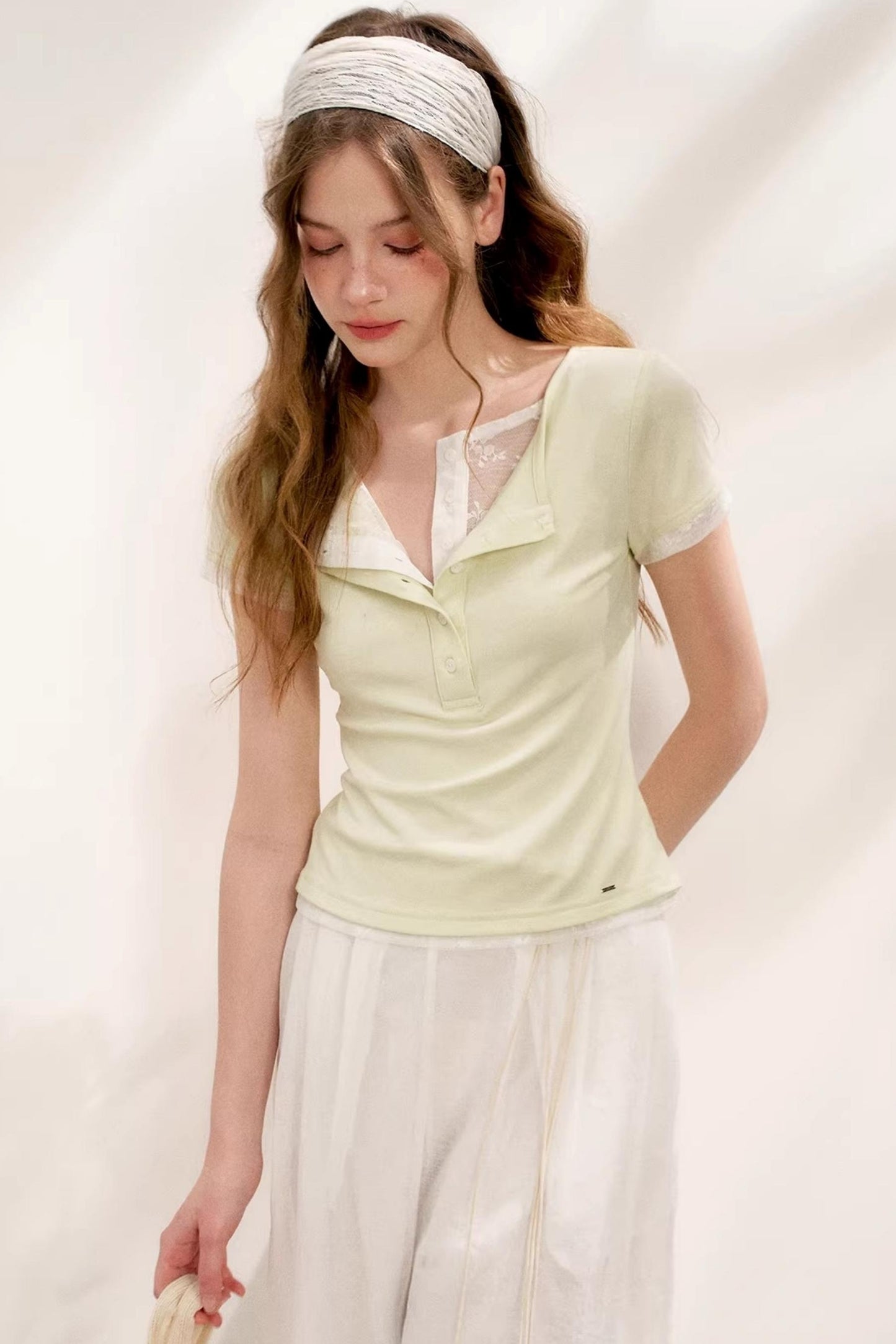 Green-Yellow Layered Tee