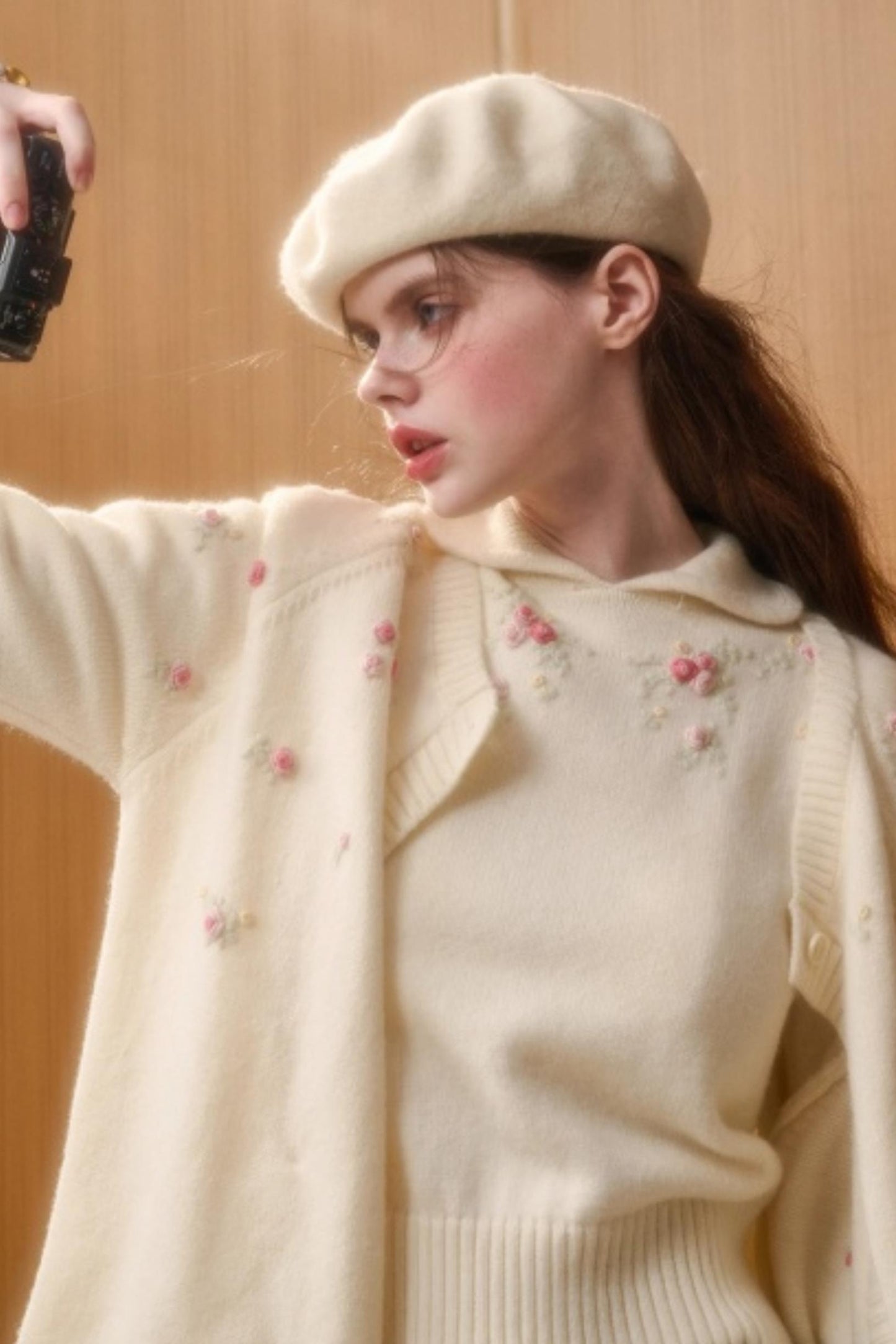 Wool Handmade Embroidered Sweater