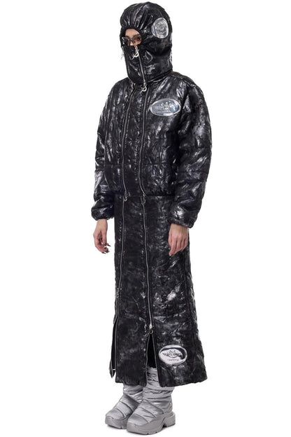 Space Black Electric Moon Hooded Hat