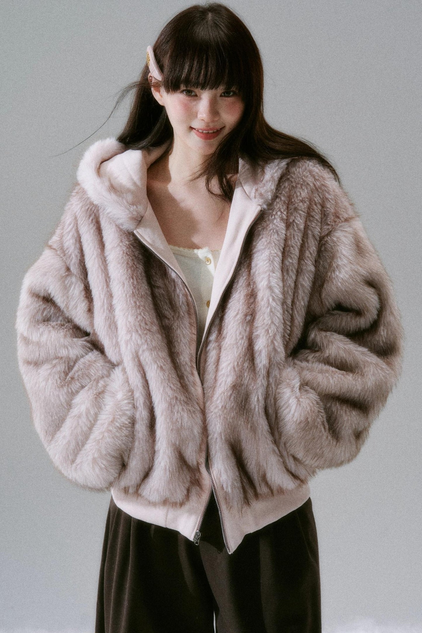 Casual Plush Reversible Jacket