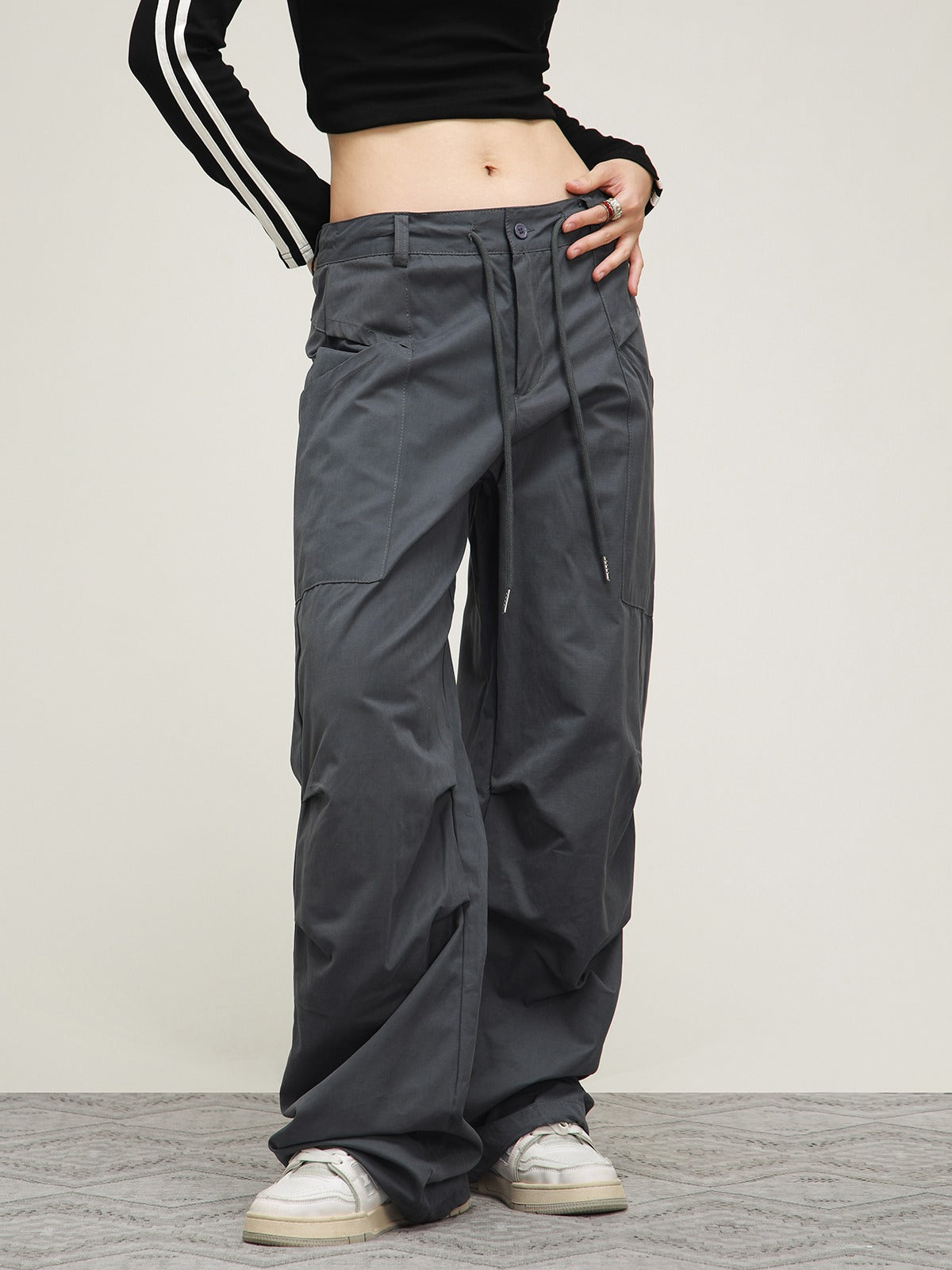 Maillard Loose Straight Casual Pants