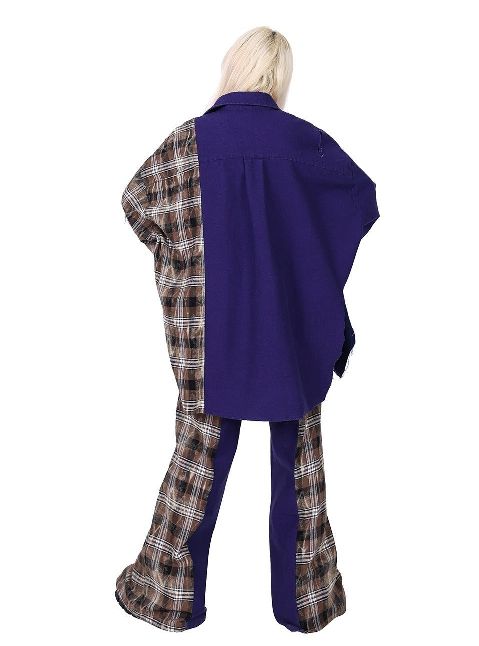 Plaid Casual Wide-Big Hosen