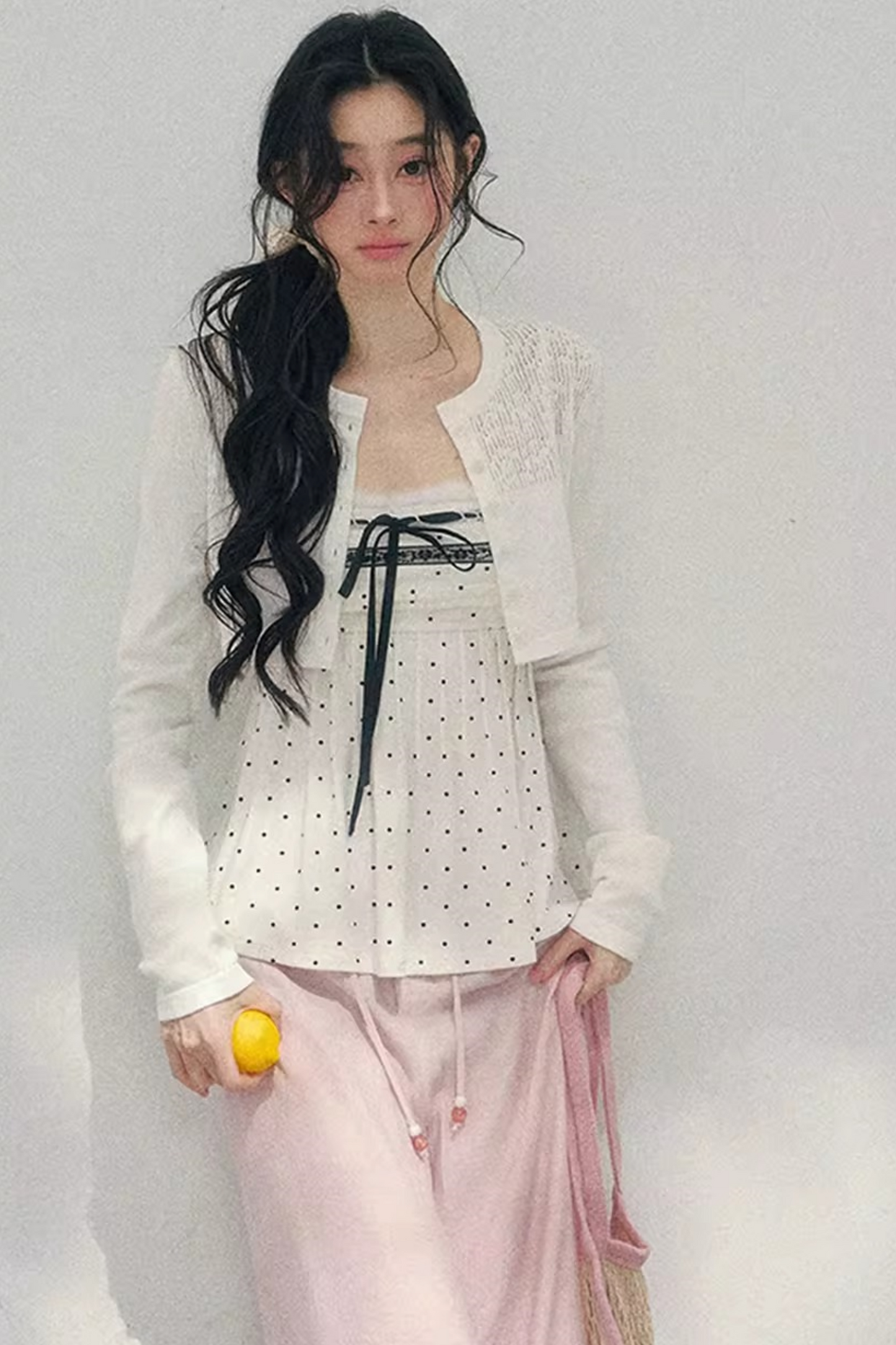 Polka Dot Lace Top Set-Up