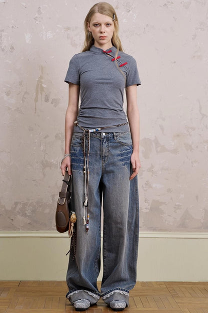 Slim Fit Colorblock Top