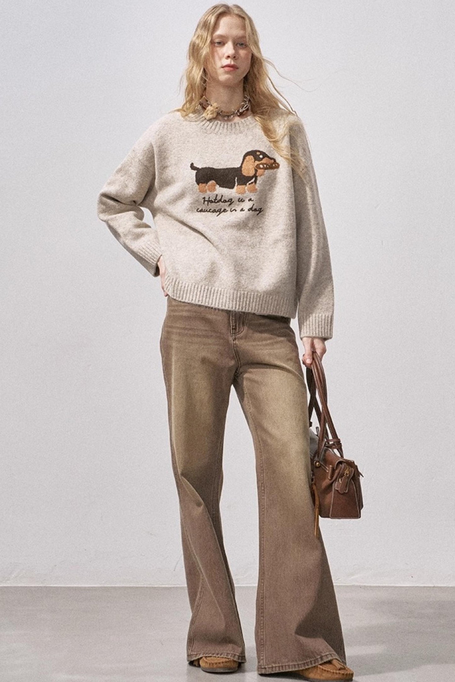 Dachshund Soft Knit Sweater