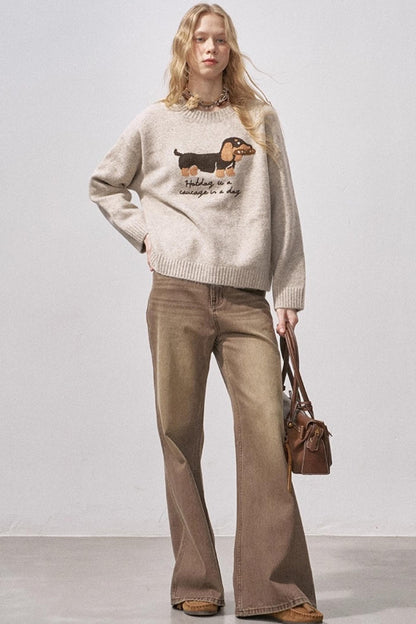 Dachshund Soft Knit Sweater