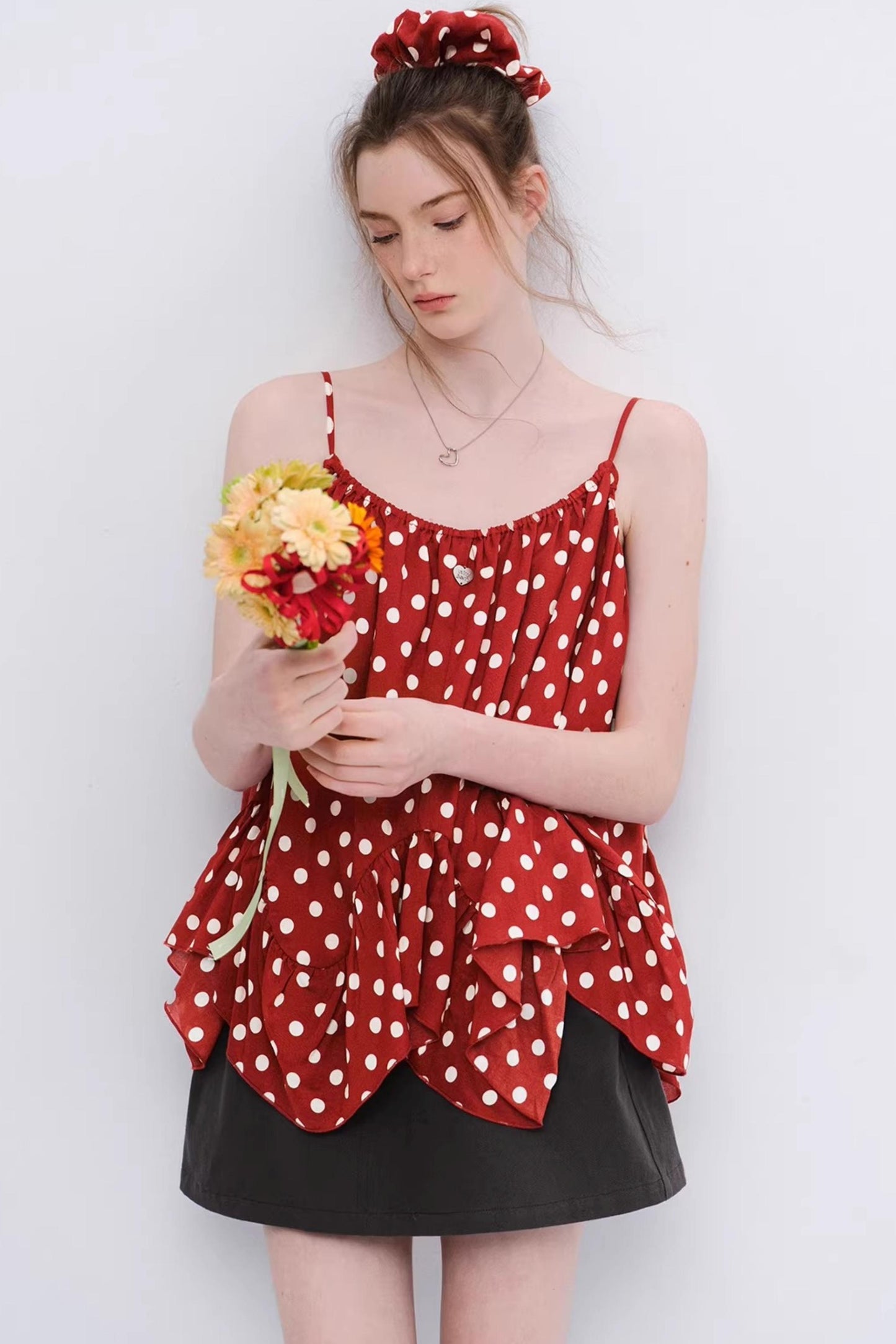 Wild Strawberry Plaid Camisole Top