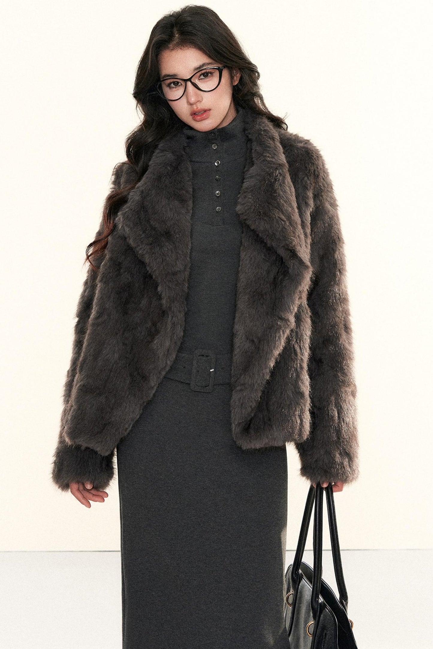 Retro Eco-Friendly Fur Coat