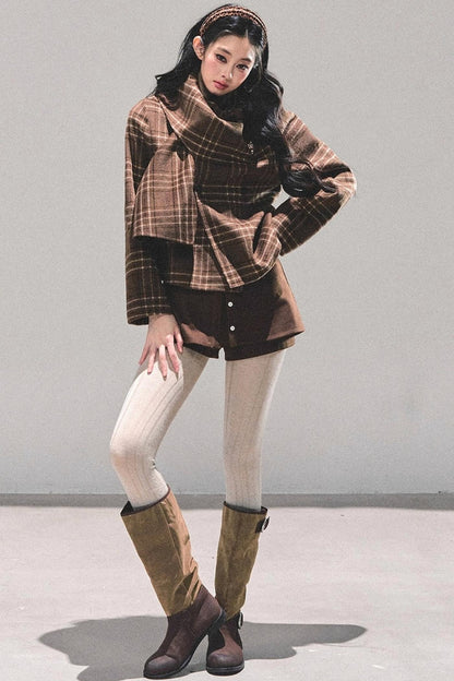 Black Autumn A-Line Shorts