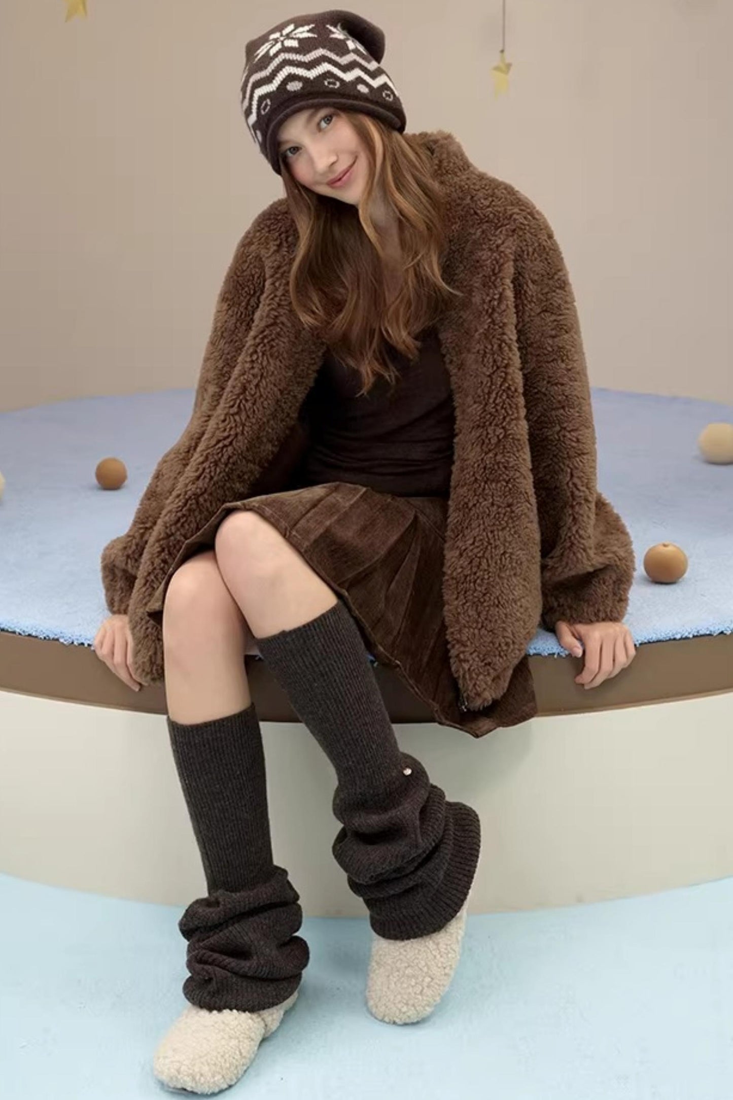 Couvre-chaussettes en mélange de laine de mouton