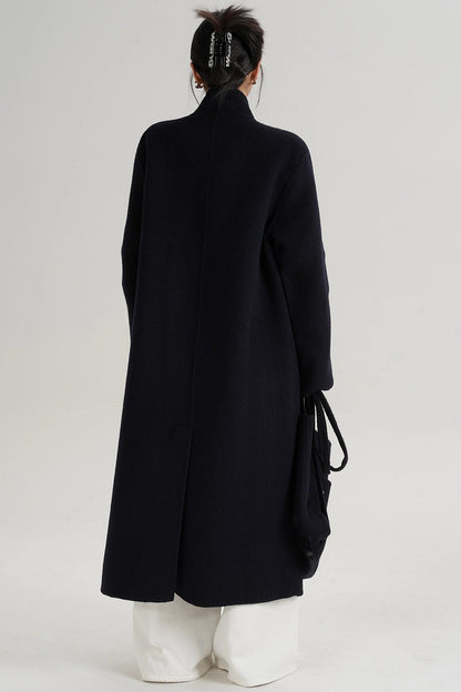 Temperament Stand-Up Woolen Coat
