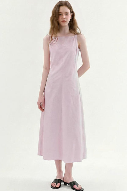 Square-Neck A-Line Dress