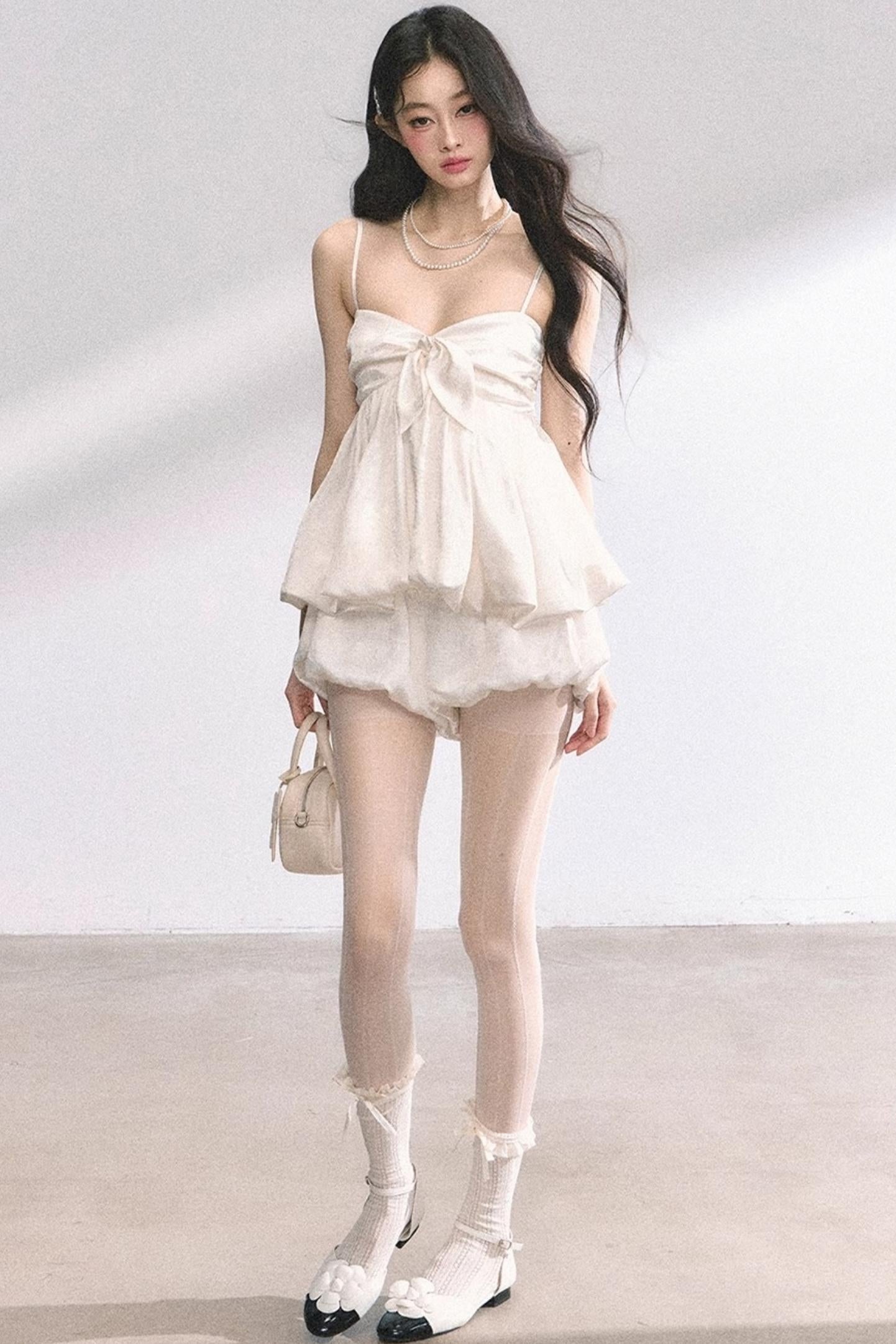 Floral Strap Two-Piece Summer Skirt Set-Up