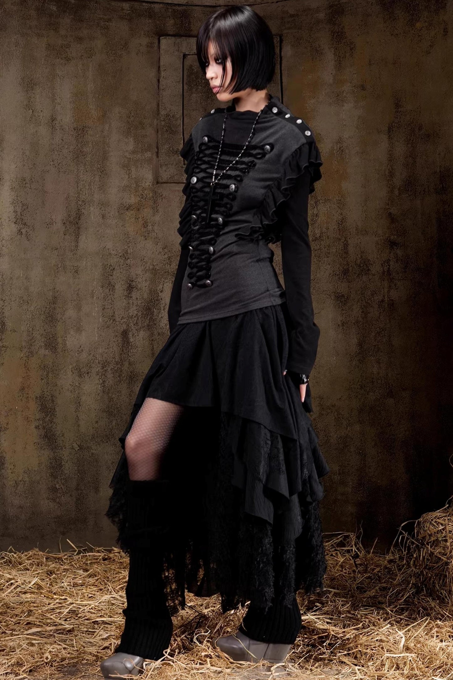 Palace Strick Slim Oberteil