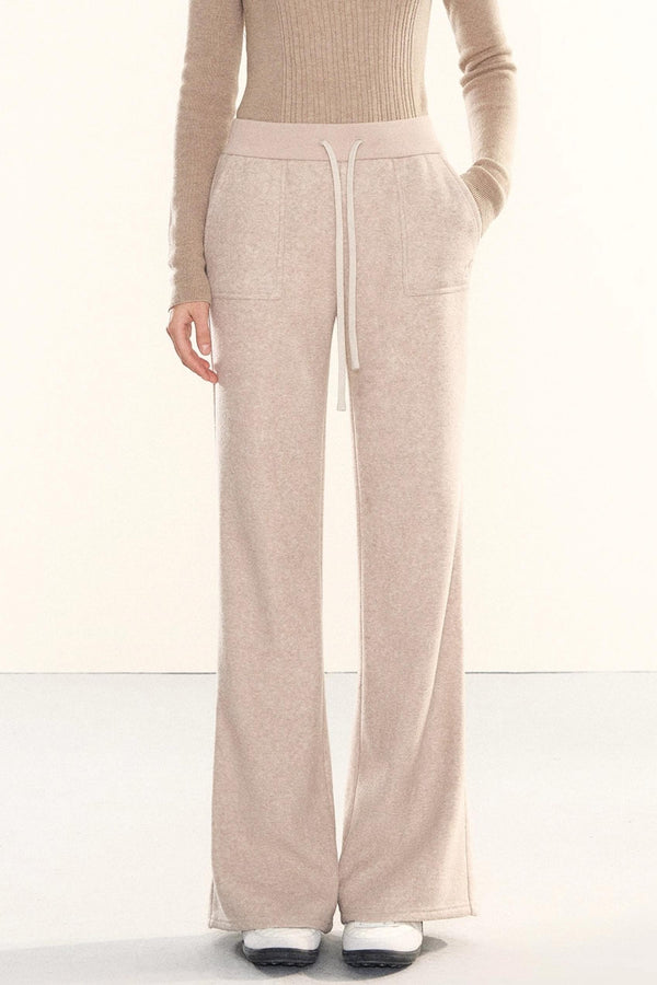 Fleece-Lined Flared Pants