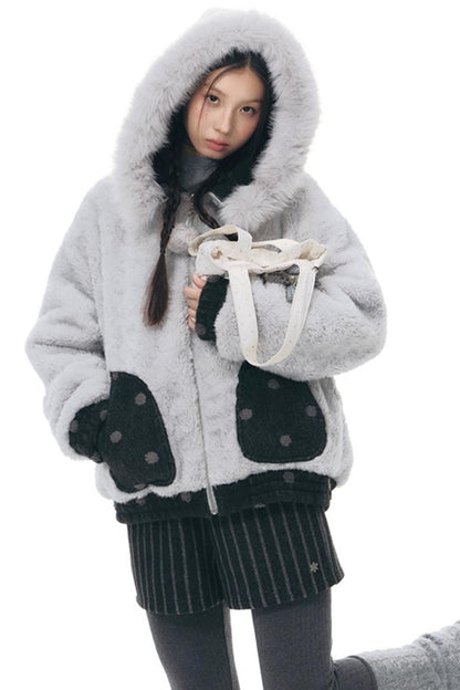 Patchwork Tweed Bootcut Shorts