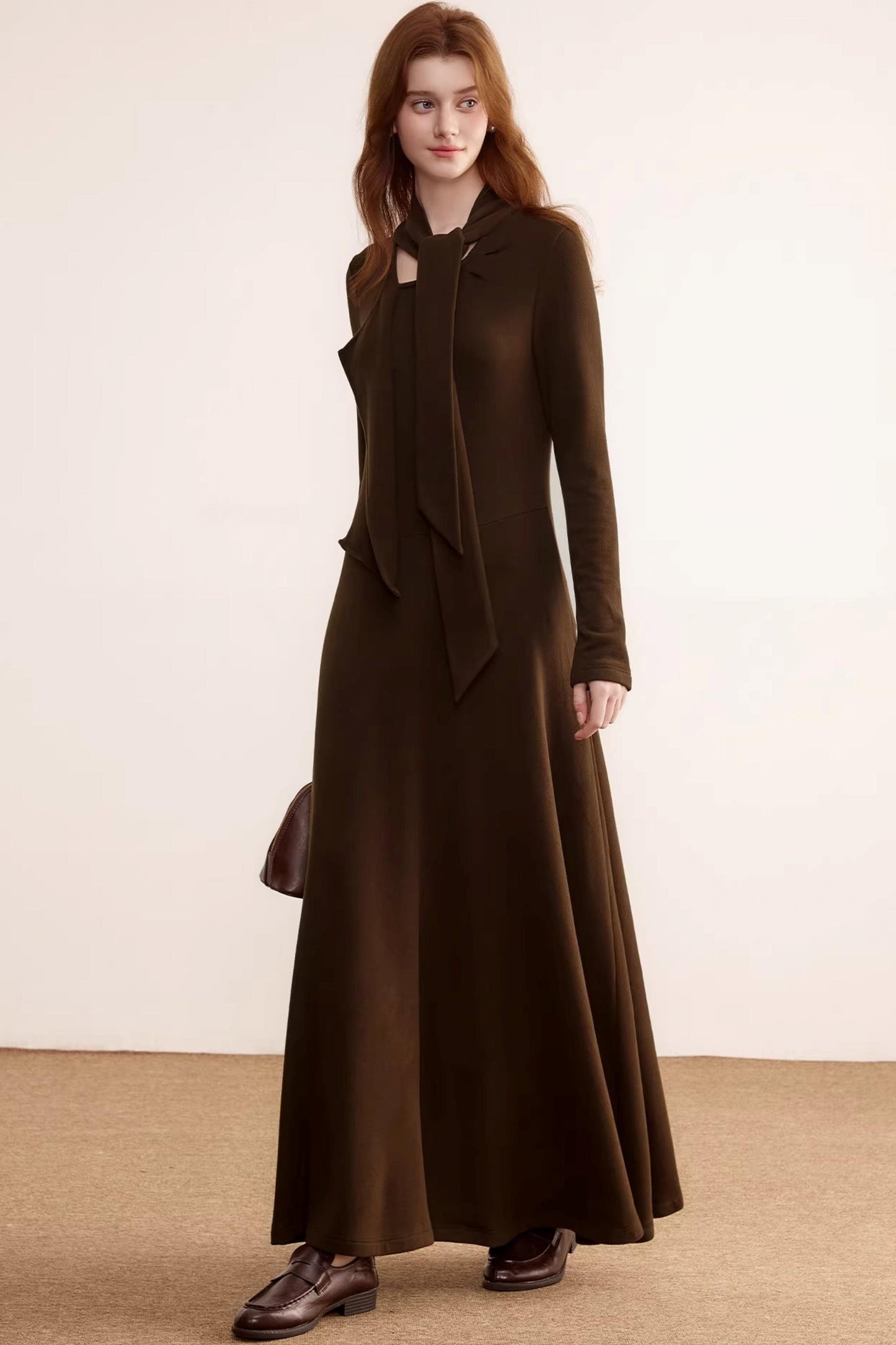 German Velvet Ruffle Dress