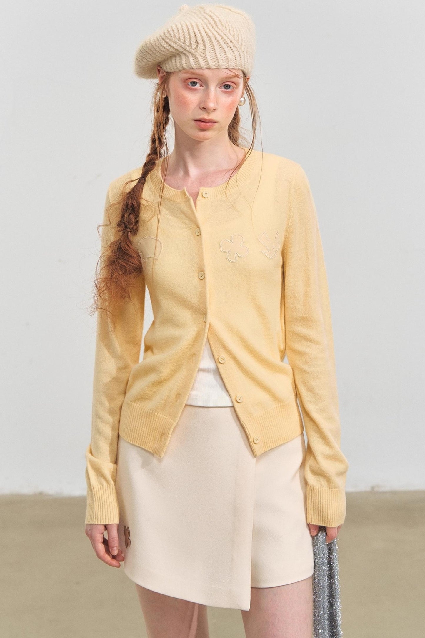 Fun Patch Embroidered Cardigan