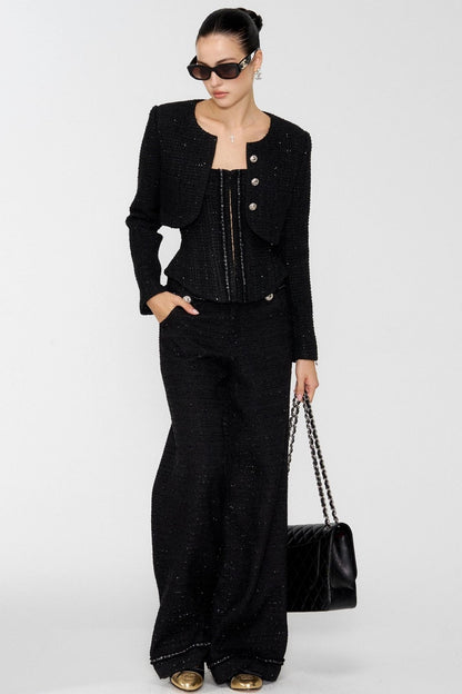 Black Moonlight Wool Coat Set-Up