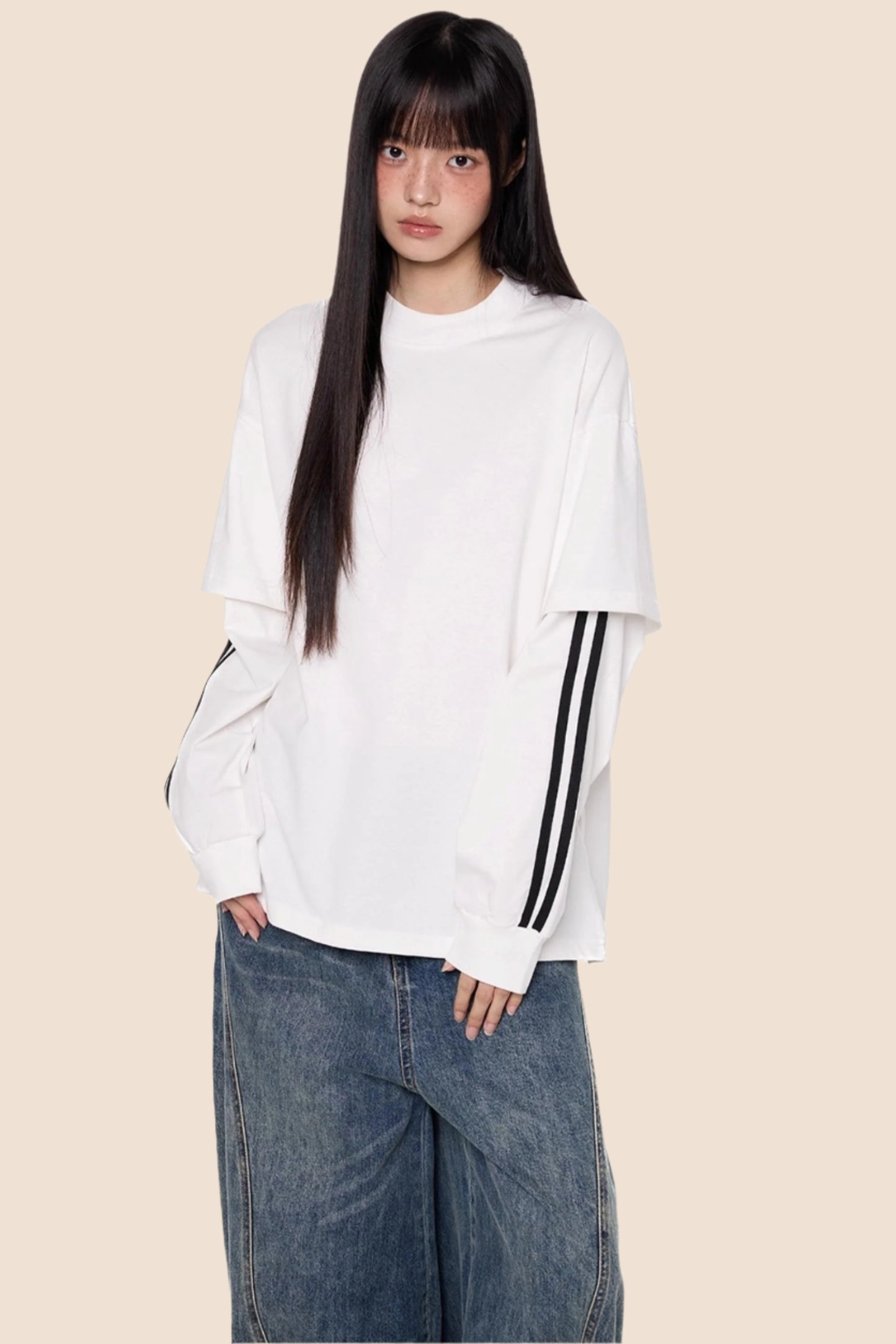 Stripe Long Sleeve Top